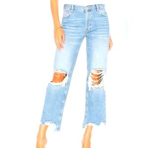 We The Free Distressed Light Blue Jeans